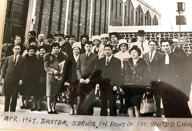 In 1967, the congregation occasionally used First United Church’s building for worship services. The two congregations discussed using that building for mutual use, although the plan never worked.