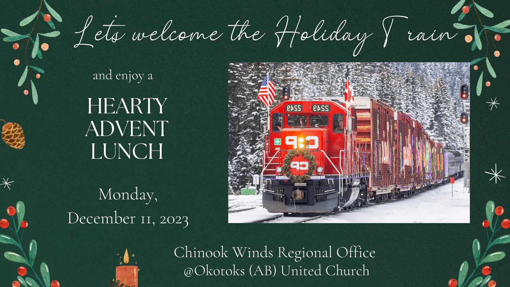 Chinook Winds Christmas Lunch and Holiday Train